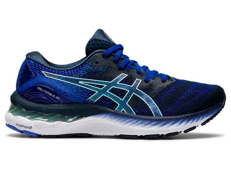 Sapatilhas Running Asics GEL-NIMBUS 23 Mulher Azul Marinho, 1626A862.387